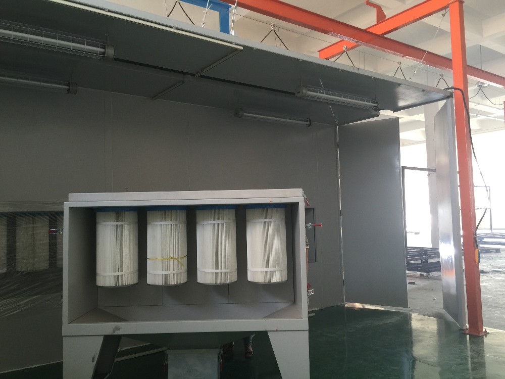 Customized Compact Manual Powder Coating Line Surface Treatment