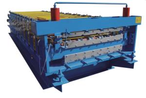 Quality 7.5KW Color Steel Roll Forming Machine 1200mm Double Layers wholesale