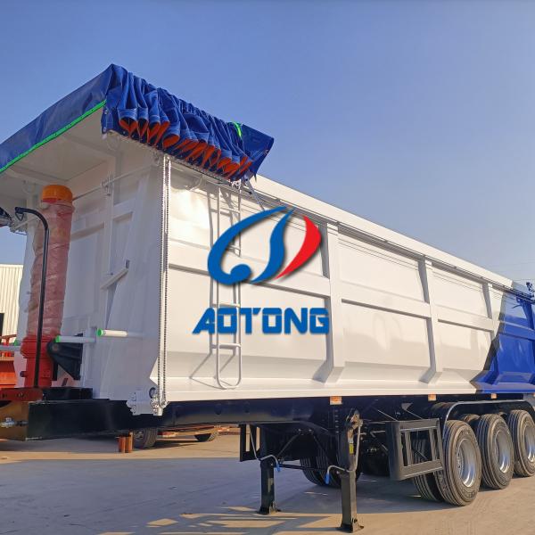 30000 kg Max Payload Rear Tipping Semi Trailer for Heavy Duty Construction