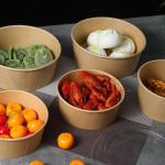 Packing Eco-Friendly Wholesale Lunch Takeout Disposable Paper Soup Salad Bowl
