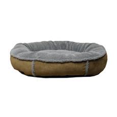 Quality Luxury Suede Fabric Grey Memory Foam Dog Bed Warm Design Lightweight Non - Slip Bottom wholesale