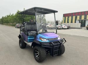 Quality Max Speed 40km/H Golf Cart 4 Passenger Color Changing Paint Lithium Battery Off Road Tires wholesale