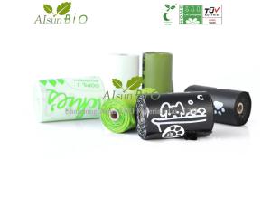 Quality Environmentally Friendly Biodegradable Garbage Bag For Pet Waste Poo Corn Starch wholesale