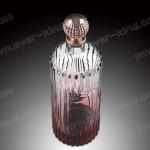 Liquor Spirit Glass Bottle Logo Embossed Customized 750ml