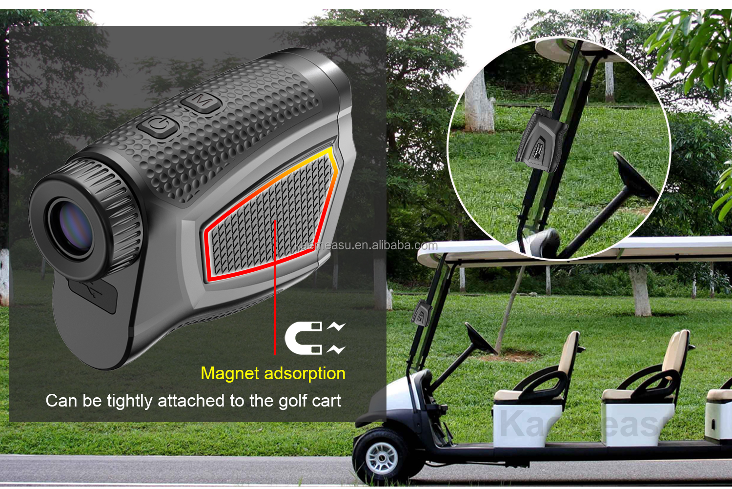 kaemeasu Multifunction Laser Distance Meter Telescope Golf Laser Rangefinder Hunting Electronic Ruler With Magnet Adsorption