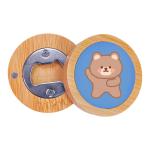Customized Logo Creative Sublimation Wooden Magnetic Bottle Opener For