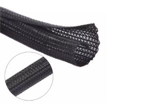 Quality 1/2'' Wrap Around Braided Sleeving , Split Braided Wire Loom Good Heat Dissipation wholesale