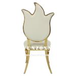 Flower Design High Back Wedding Chair Royal Furniture Chair 49X56X107cm