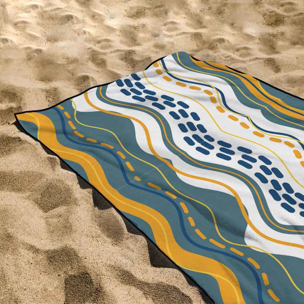 OEM Factory Oversized Plus square Sand Free Quick Dry Custom Print Personalised Microfiber Beach Towel