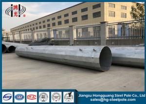 Quality Hot Dip Galvanized Power Tower Steel Tubular Pole Joint With Flange Mode wholesale