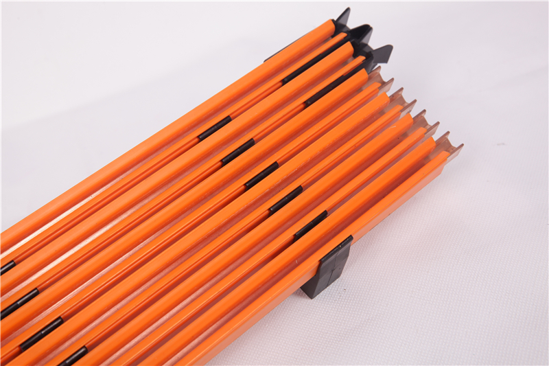 Single Pole Crane Conductor Bar Mobile Equipment Enclosed Multiple Power Rail