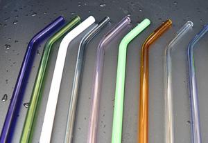 Quality hand blow glass tubularis for cup drink glass straw wholesale