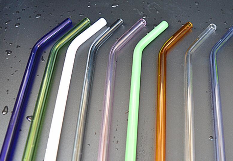hand blow glass tubularis for cup drink glass straw