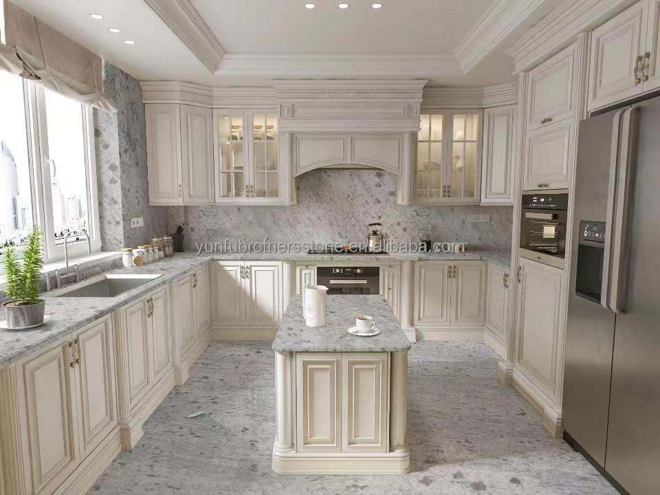 2700kg/m3 Granite Slab Modern Indian Kashmir White Cladding Natural Stone Cut-to-Size
