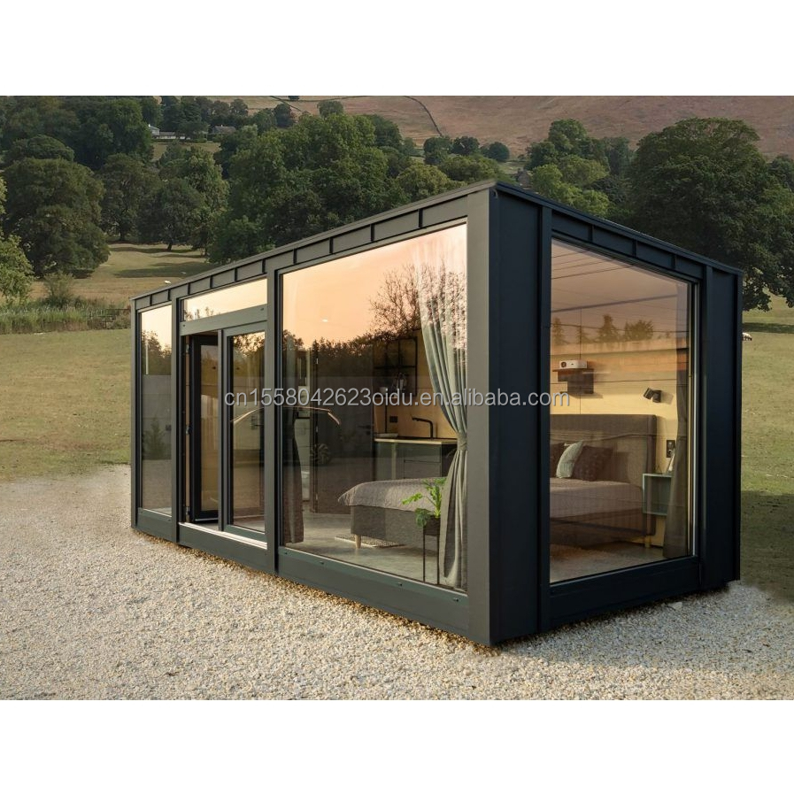 Galvanized Steel Square Tubes Main Structure 40ft Container Homes for Hotel and Carport Application