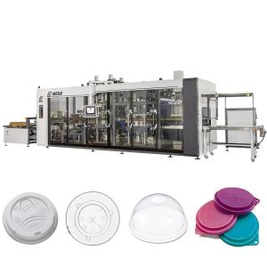 China BOPS BOPP Square Box Cup Lid Making Machine Restaurant Plastic Portion Cups on sale