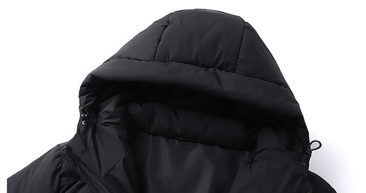 Long Puffer Cotton Padded Jackets Utility Quilting Bubble Puffer Coat Hooded