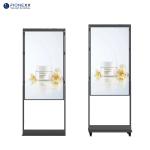 55 Inch High Brightness Hanging Shop Advertising Display for Indoor Window