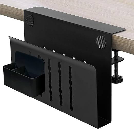 Newest Metal Cable Tray, Wire Organizer Under Desk, Desk Storage Holder for Office and Home