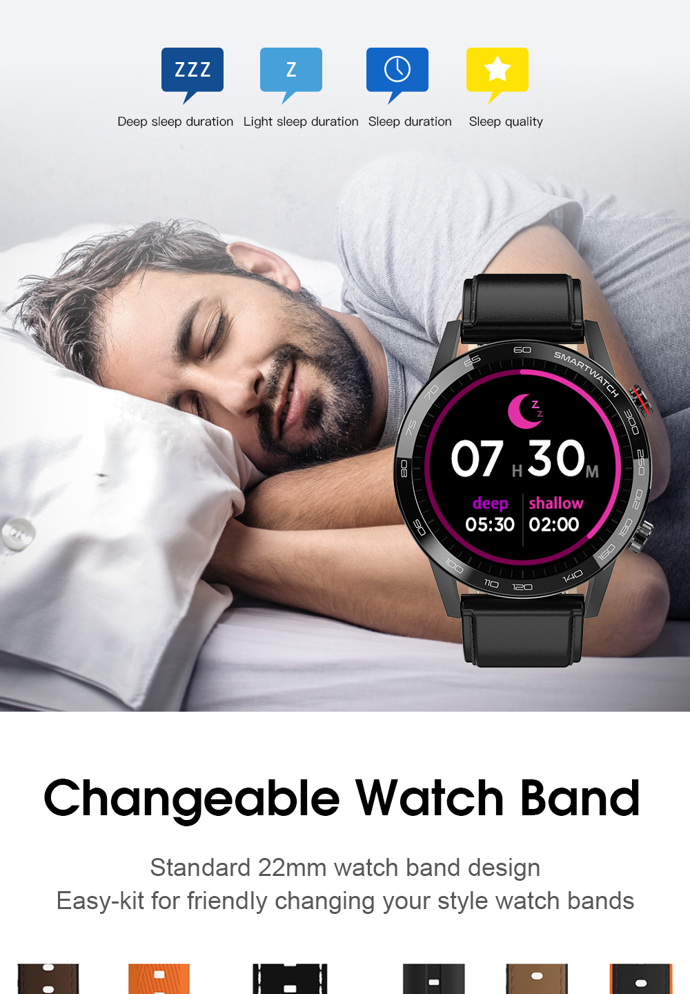 ECG Heart rate Amazfit Gts sport bracelet smart watch Apply For Huawei