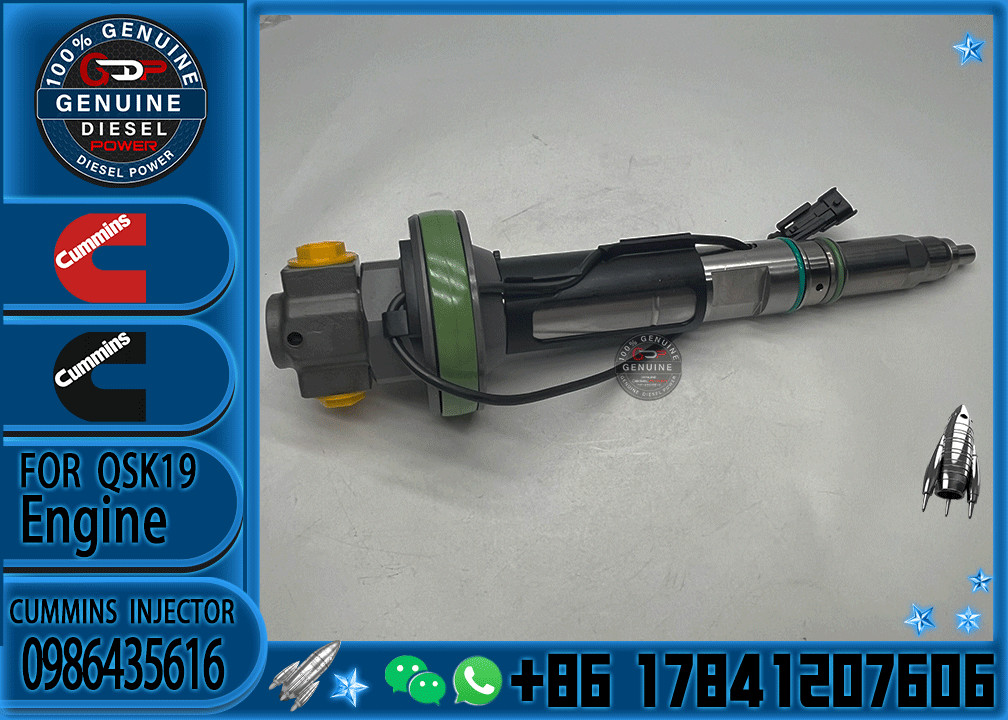 Fuel Injector 0986435616 0986435905 0986435612 0986435611 For QSK19 QSK38 QSK50 QSK60 Engine