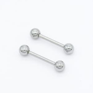 Quality 13mm Straight Barbell Nipple Piercing Jewelry 14G 316 Stainless Steel wholesale