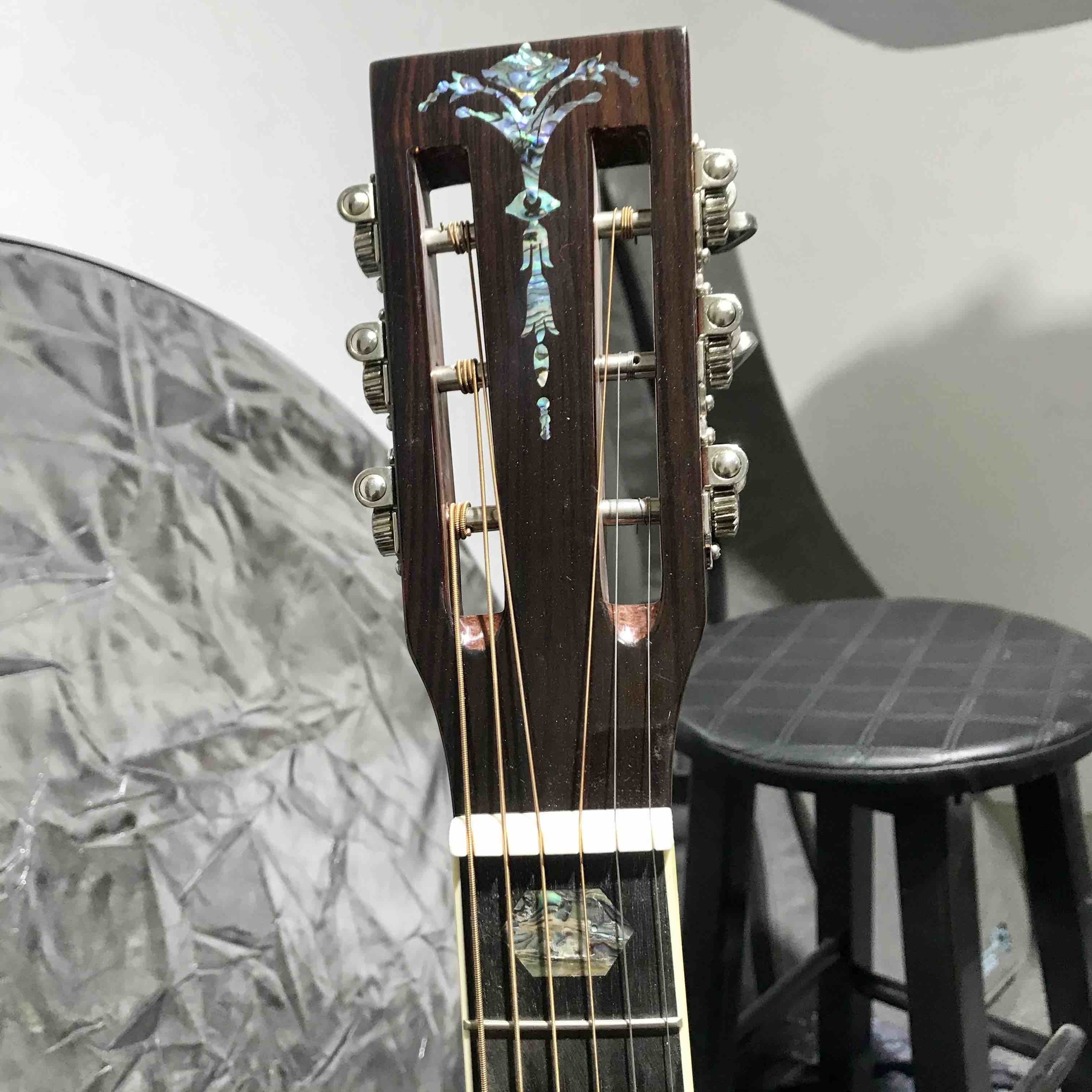 Custom 40 Inch Om Body Aaaaa All Solid Wood Acoustic Guitar
