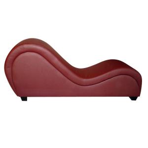 Quality Burgundy Genuine Leather Solid Wood 1.7M Sex Sofa Chairs wholesale
