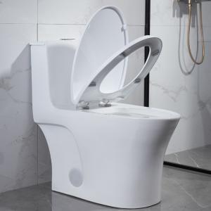 Quality 1.28 Gpf One Piece Tall Elongated Toilets For Elderly White Quiet Flush wholesale