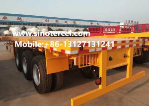 Quality 40 Foot Flat Bed Semi Trailer 3 Axle Semi Truck Flatbed Trailer wholesale