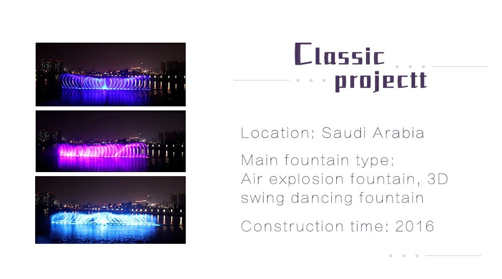 Contemporary Art Musical Water Fountain Wonderful Light And Water Show 3D Images