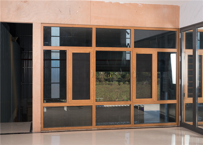 Space Saving Aluminium Sliding Windows Powder Coated Surface treatment