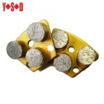 Grit 30 Concrete Polishing Tools Trapezoid Diamond Grinding Tools With 3 Drum