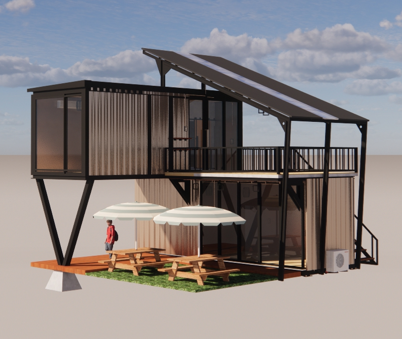 Galvanized Steel Bending 180g Frame Design Steel Structure Modular Villa for Luxury Container Prefabricated Prefab Houses