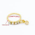 18G Gold Nose Piercing Jewellery