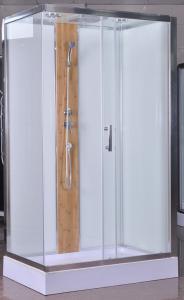 Quality 1200x800x2150mm Rectangular Shower Cabins With Bamboo wholesale
