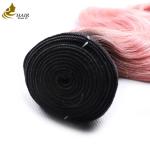 Factory Price Raw Indian Virgin Human Hair 1b/Pink Colored Body Wave Human Hair