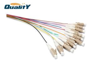Quality 50 / 125 LC 12 Core Multimode Fiber Cable / Optic Fiber Pigtail For FTTH wholesale