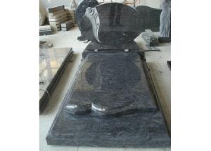 Quality Blue Polished Graveside Monuments Headstones Unique Personalized Design wholesale