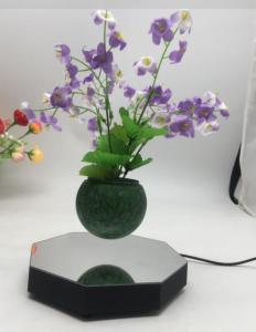 Quality new hexagon magnetic floating levitate bottom air bonsai plant pot wholesale