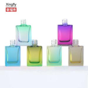Quality Elegant Glass Material Gel Clear Nail Polish Bottle 12ml Capacity wholesale