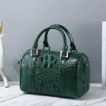 Fashion Lady Purse Genuine Crocodile Leather Women's Small Boston Bag Exotic