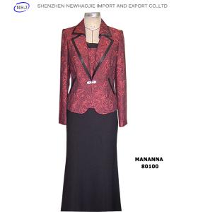 Quality ladies fashion pius size clothing with long skirt wholesale