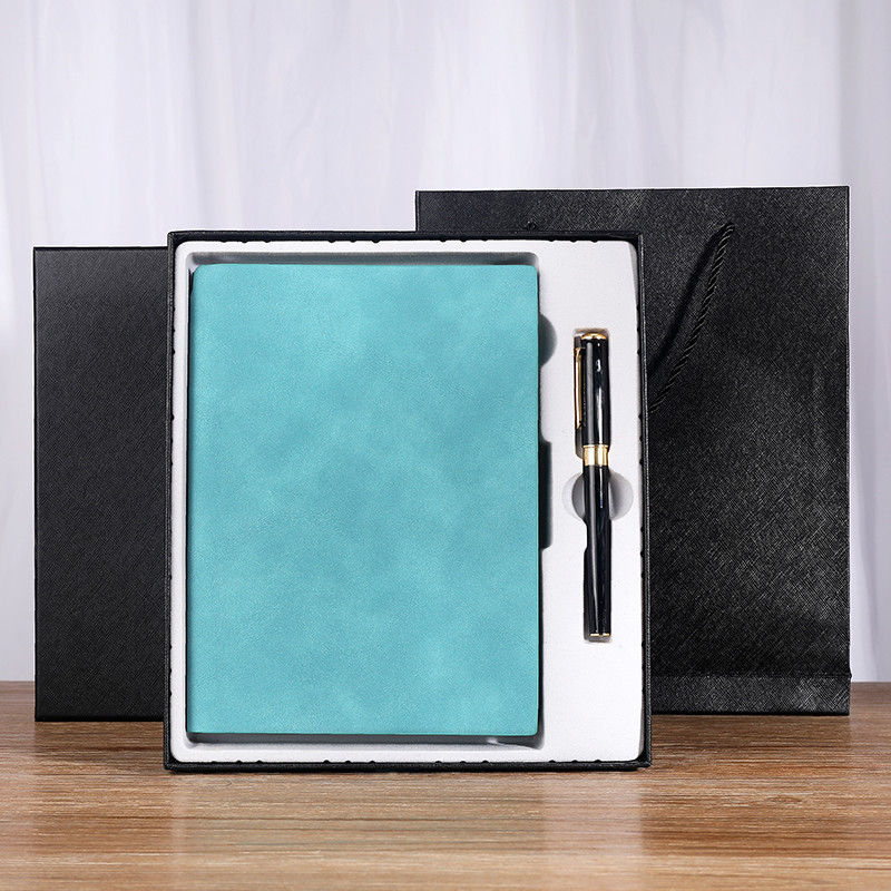 Business Gift Box A5 Thickened Soft Leather Notebook with Customized Logo Notepad
