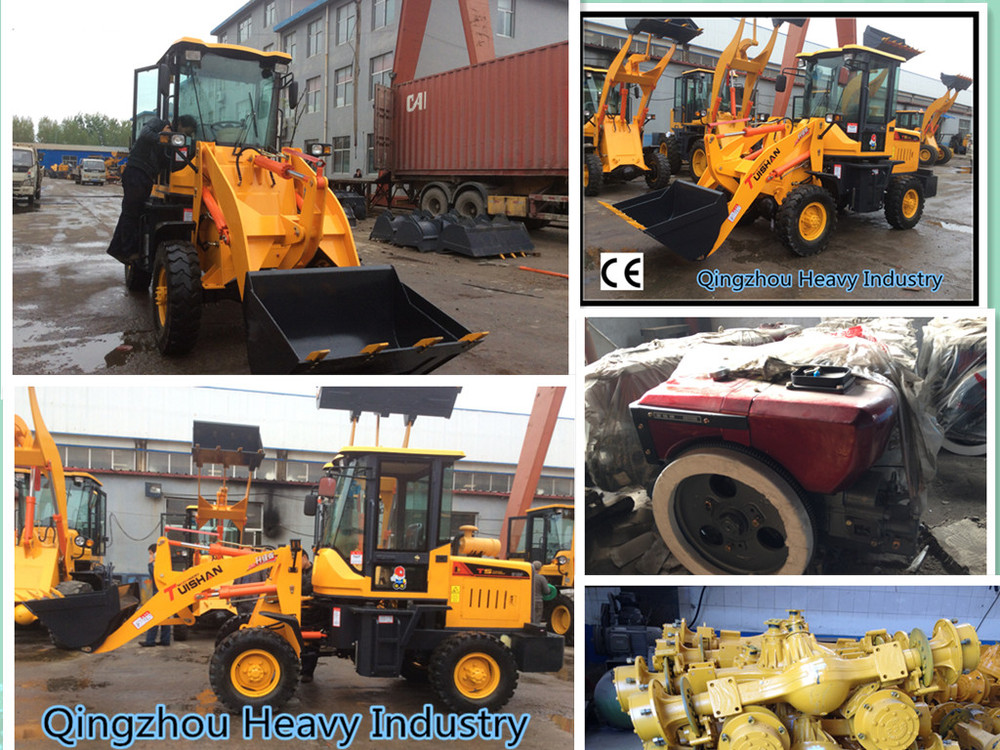 1.2 ton wheel loader with front end loader for sale made in China