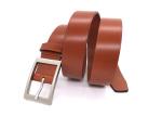 Alloy Pin Buckle 1 3/8" Mens Casual Leather Belt For Jeans