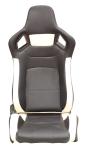 Comfortable PU Leather Sport Auto Racing Seats / Black And Red Racing Seats
