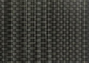 Quality 0.9mm 3m Copper Black Woven Wire Mesh Glass Laminated For Office Building wholesale