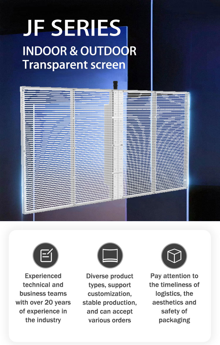 LED Transparent Video Wall P6 SMD Indoor/Outdoor Display with CE ROHS FCC Certificate