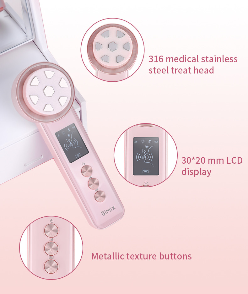 FCC Certified Rf Lift Loose Skin 1100mAh Face Beauty Device